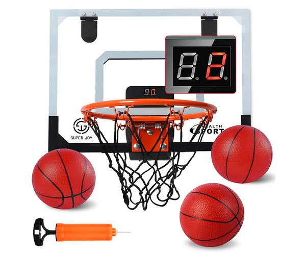 Indoor Basketball Hoop with Electronic Scoreboard