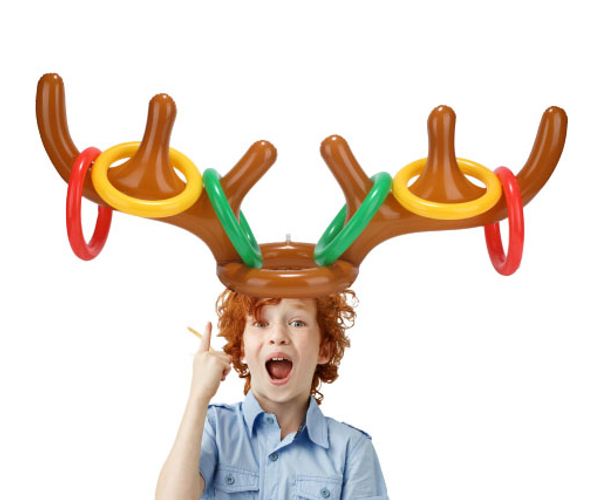 Inflatable Reindeer Ring Toss Game