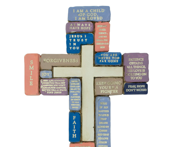 Inspirational Resin Cross for Girls
