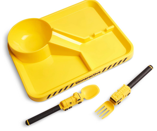 Interactive Eating Plate with Utensils
