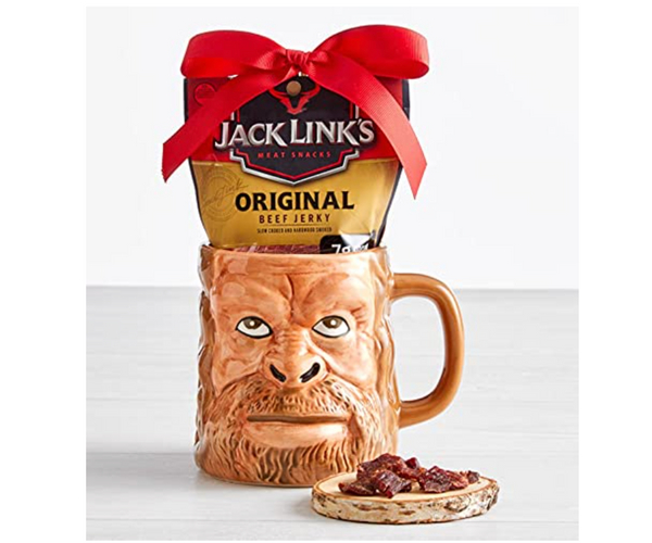 Jack Links Sasquatch Bigfoot Face Mug Gift Set