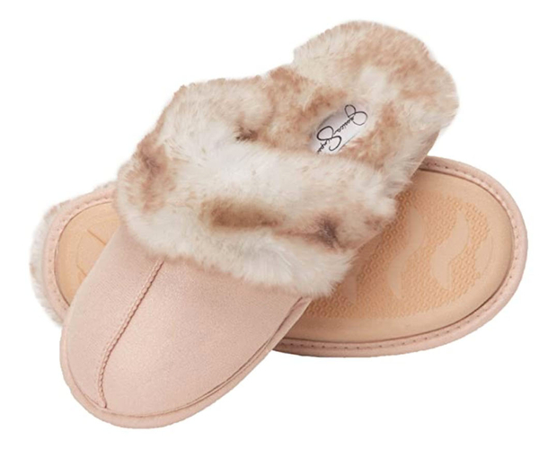 Jessica Simpson Comfy Faux Fur House Slipper