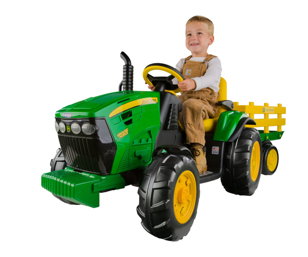 John Deere Ground Force Tractor with Trailer