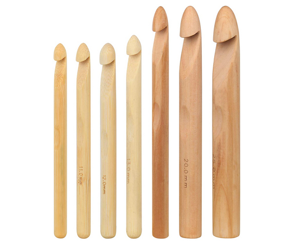 Jumbo Wood Crochet Hooks