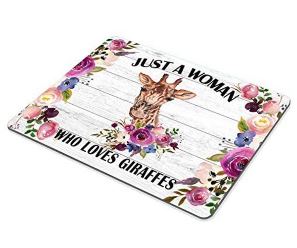 Just A Woman Who Loves Giraffes Mousepad