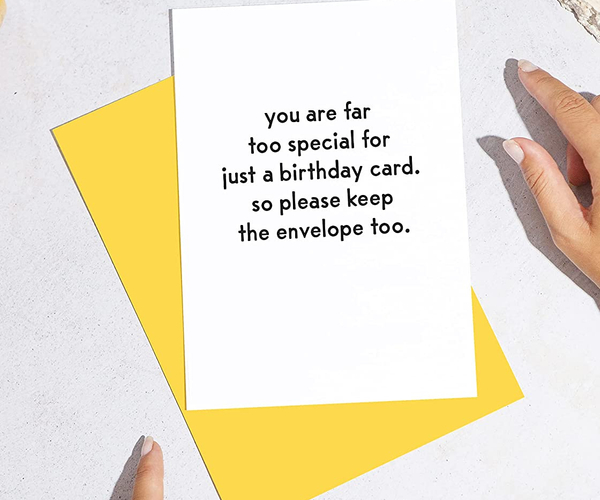 Keep the Envelope Too Funny Birthday Card