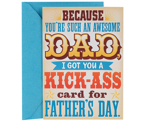 Kick Ass Card for Father's Day