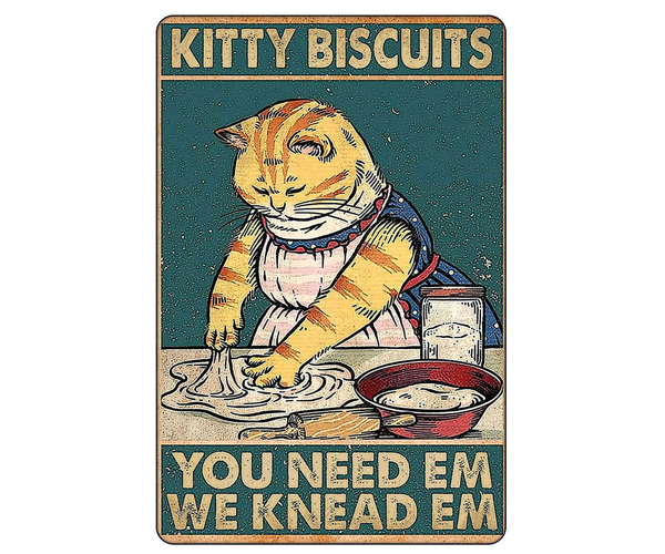 Kitty Biscuits Vintage Sign