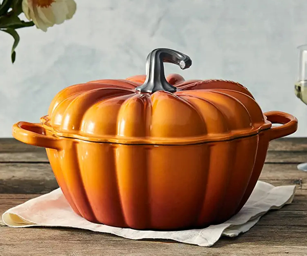 Le Creuset Enameled Pumpkin Pot