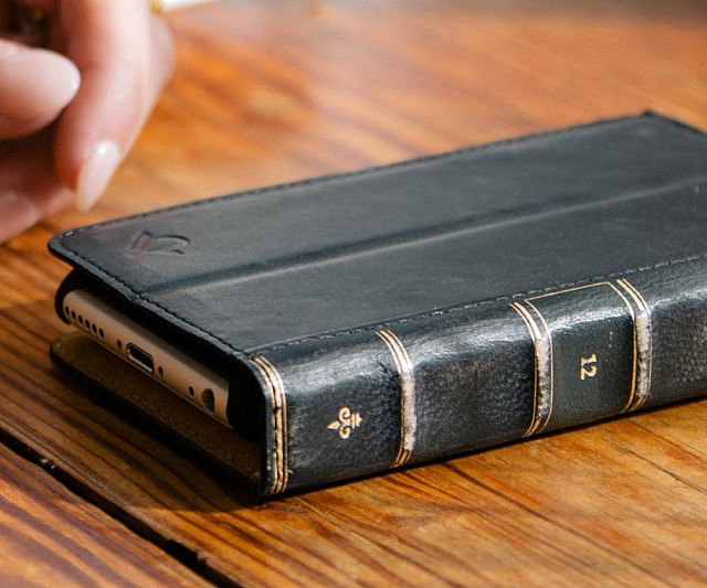 Leather Book iPhone Case