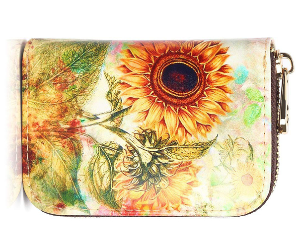 Leather Zip-Up Wallet