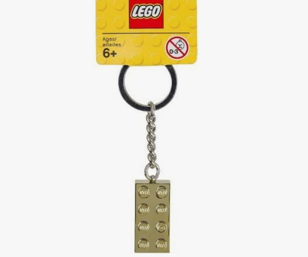 LEGO Gold Brick Keychain