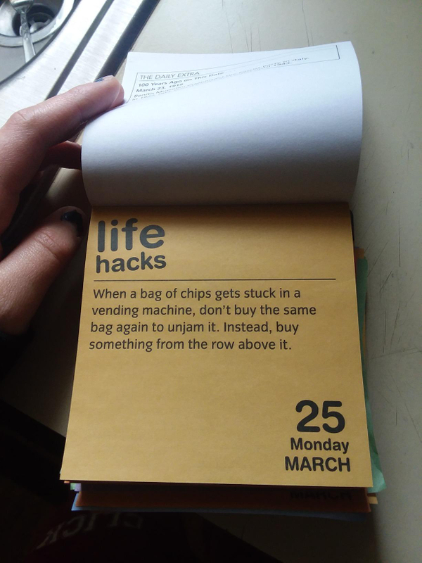 Life Hacks Calendar