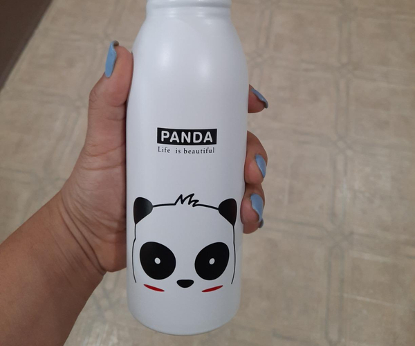 Life is Beautiful Panda Water Bottle