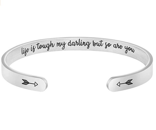Life is Tough Mantra Bracelet