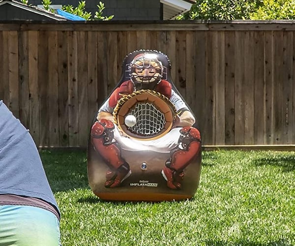 Lifesize Inflatable Catcher Pitching Game