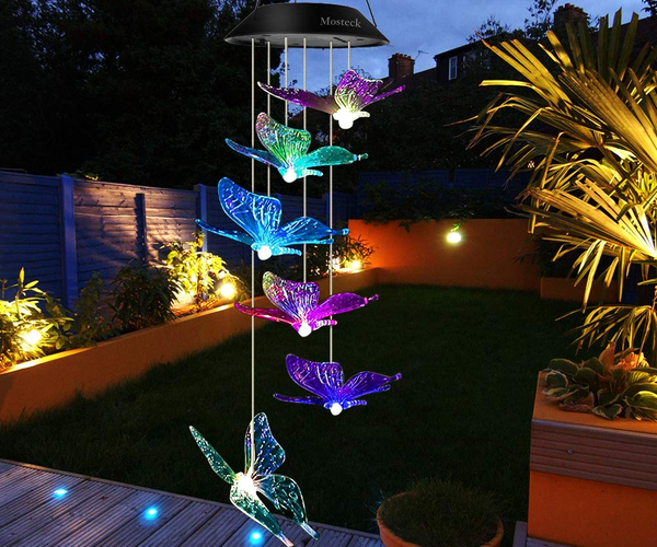 Light-Up Butterfly Wind Chimes