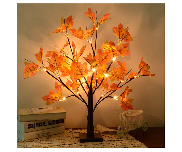 Light Up Maple Tree Table Lamp