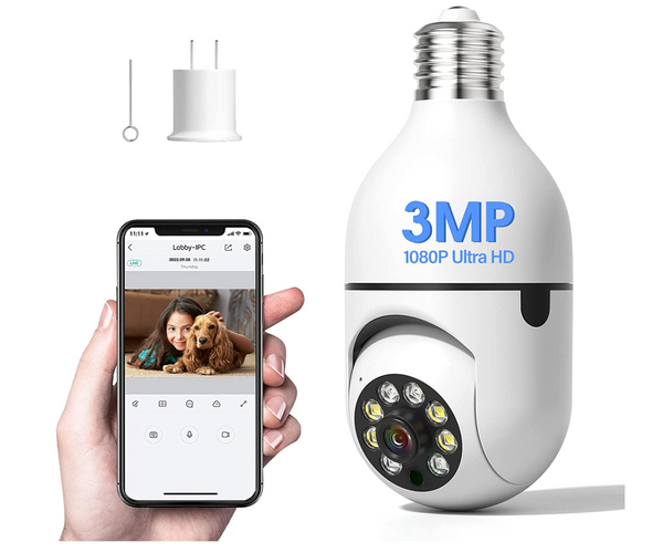 Lightbulb Hidden Camera