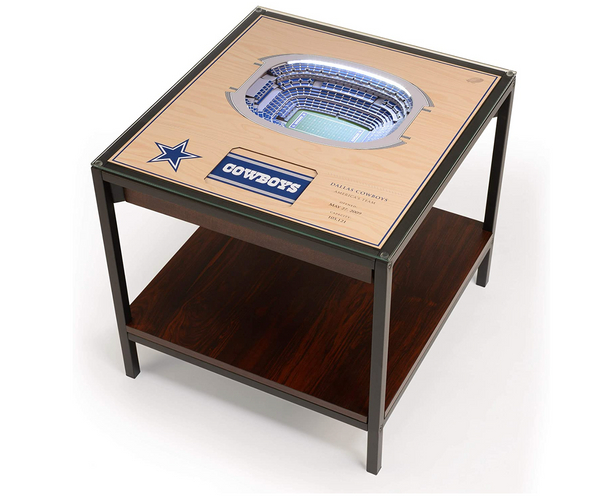 Lighted End Table of Their Favorite Team
