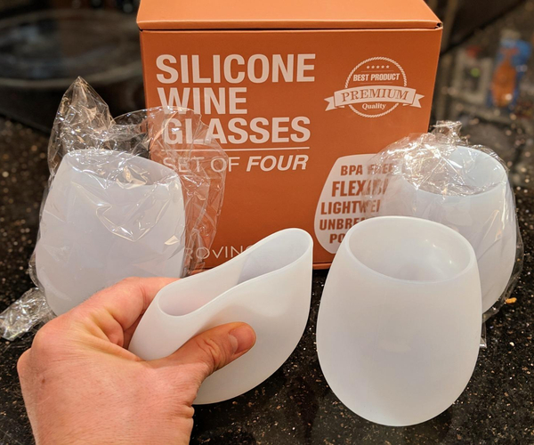Lightweight Unbreakable Silicone Wine Glasses