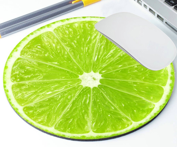 Lime Slice Funny Mouse Pad
