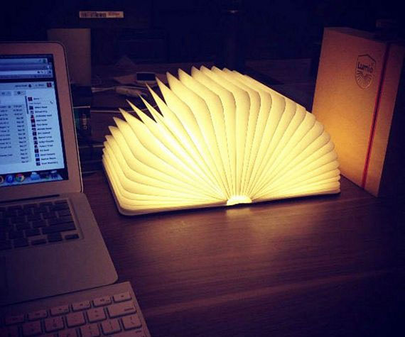 Unfolding Book Lamp