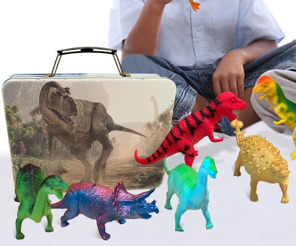 Lunchbox and Dinosaurs Set