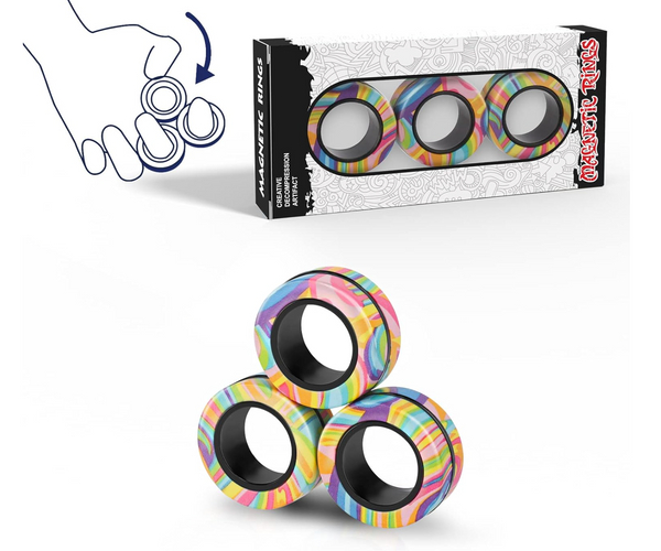 Magnetic Fidget Ring Set