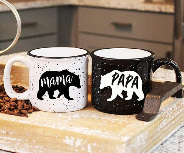 Mama Bear Papa Bear Matching Mugs