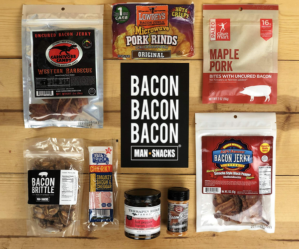 Man Snacks Bacon Bacon Bacon Gift Kit