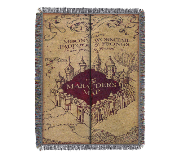 Marauder's Map Throw Blanket