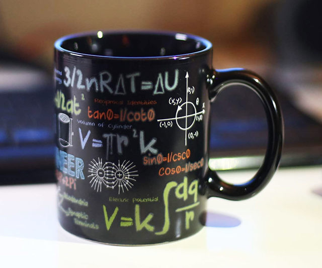 Math Equations Heat Reactive Coffee Mug