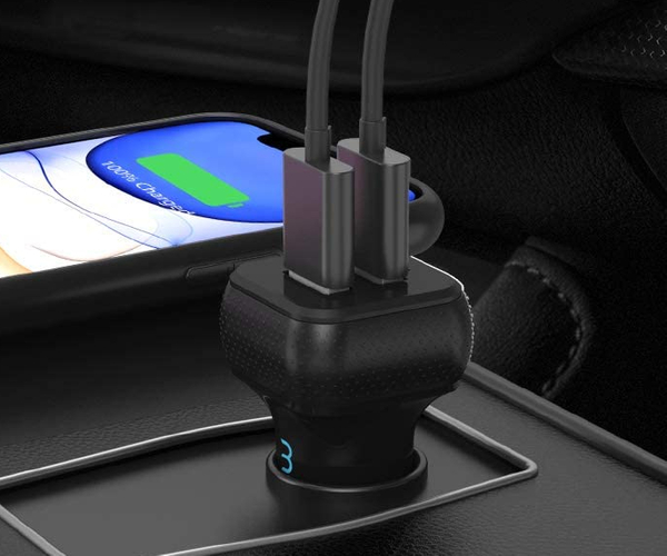 Maxboost Dual Car Charger with SmartUSB Port