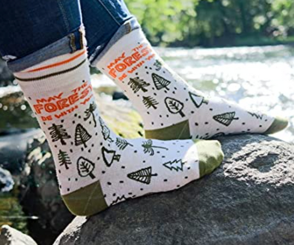 May the Forest Be With You Hiking Socks