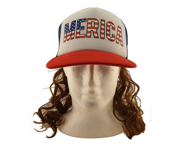 Merica Mullet Hat Wig