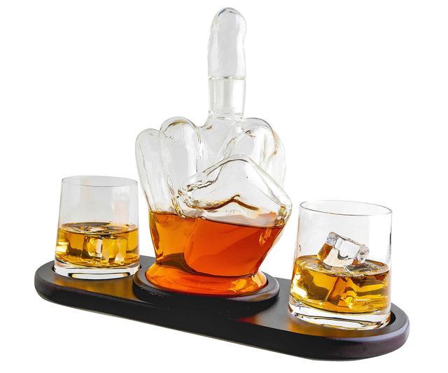 Middle Finger Decanter