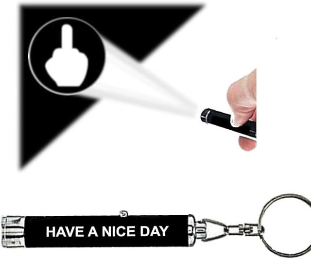 Middle Finger Flashlight