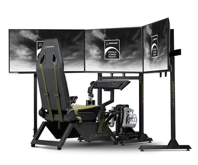 Military Flight Simulator Cockpit