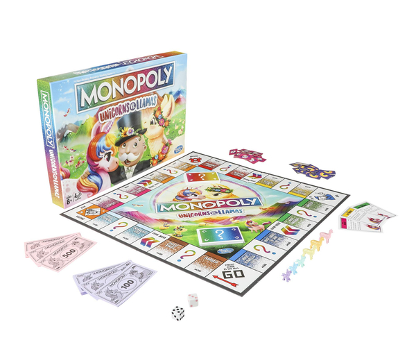Monopoly Unicorns vs Llamas Game
