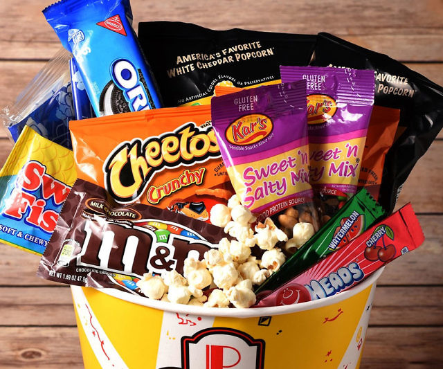 Movie Night Candy Buckets