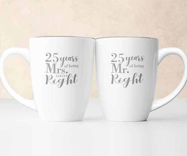 Mr. Right Mrs. Right Anniversary Gift Set
