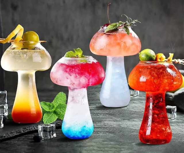 Mushroom Cocktail Glasses