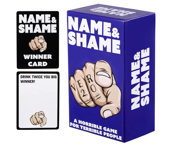 Name and Shame Party Game for Horrible People