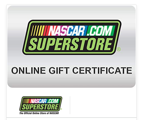 NASCAR Merch Gift Card