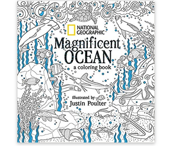 National Geographic's Magnificent Ocean Adult Coloring Book
