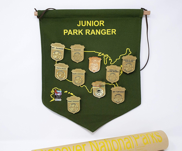National Park Junior Ranger Badges Display Banner