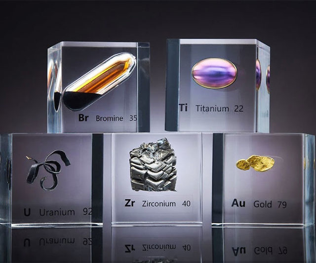 Natural Earth Elements Acrylic Cubes