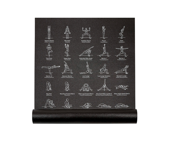 NewMe Fitness Instructional Yoga Mat