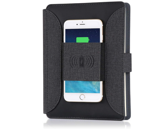 Notebook Padfolio Wireless Phone Charger